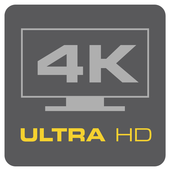 icon detailing 4k resolution of camera