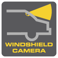 icon detailing that the camera is placed on the windshield