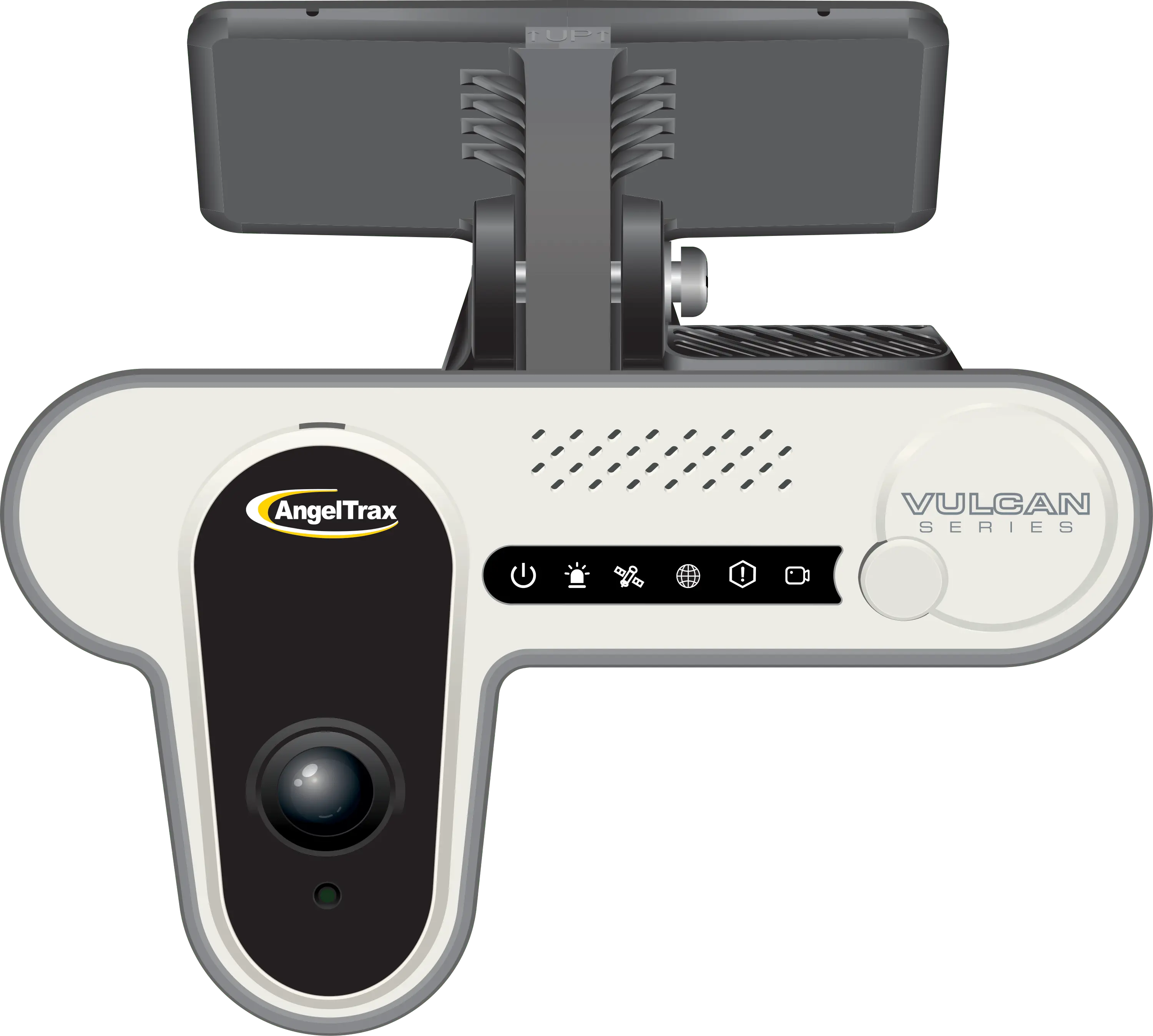 AngelTrax Vulcan Series AI windshield camera.