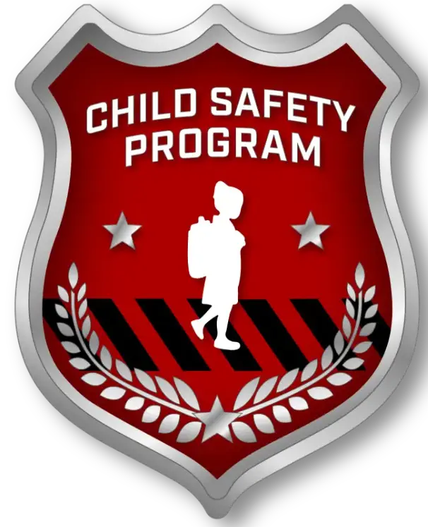 AngelTrax Child Safety Program badge.
